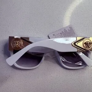 Versace White Sunglasses with Purple Lenses Versace | Accessories | Versace White Sunglasses With Purple  main image 4
